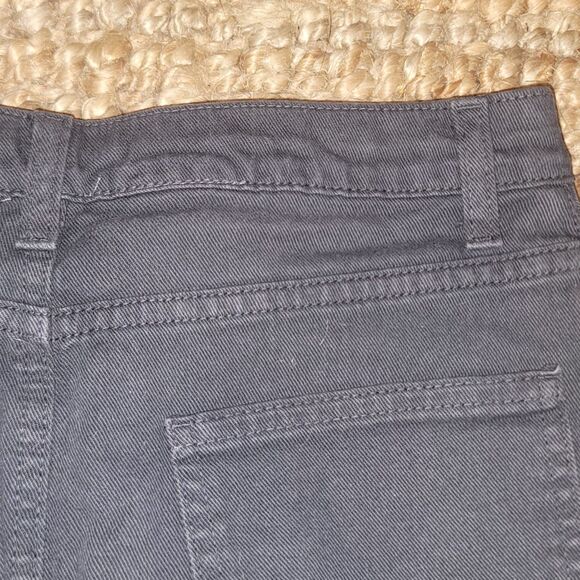 DENIM American Apparel Charcoal Grey Denim mini skirt Small Y2K Hipster - Picture 10 of 16